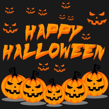 Cadılar Bayramın kutlu olsun vektör