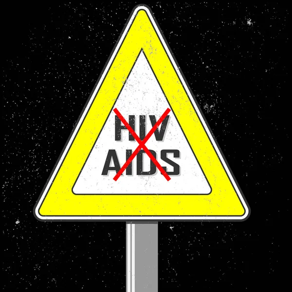 Imagem vetorial hiv aids —  Vetores de Stock