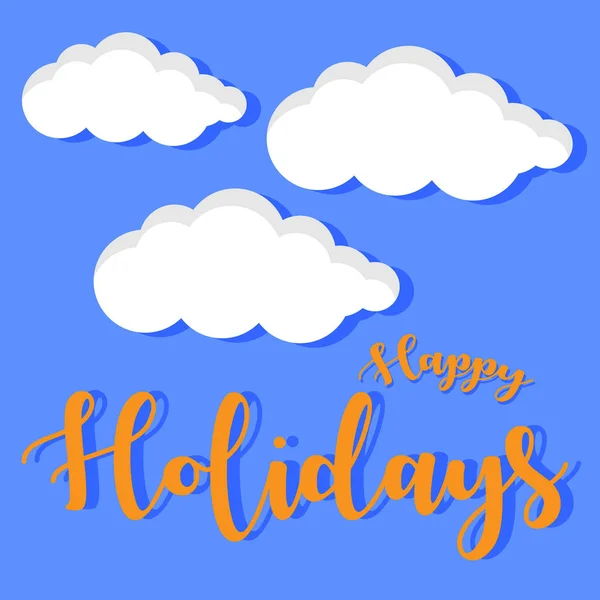 Vektor bild happy holidays — Stock vektor