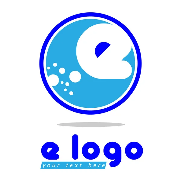Szablon logo E. wektor ilustracja Eps 10 — Wektor stockowy
