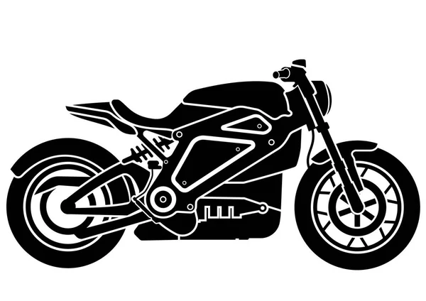 Antigua motocicleta vintage — Vector de stock