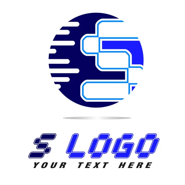 S шаблон логотипа — стоковый вектор