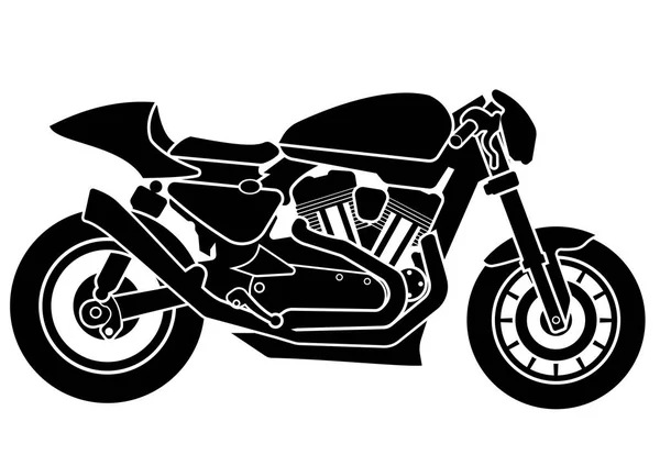 Gamla vintage motorcykel — Stock vektor