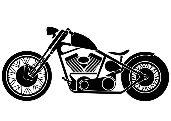 Antigua motocicleta vintage — Vector de stock