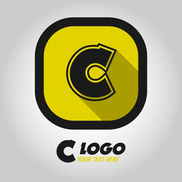 Sjabloon voor C-logo. vector illustratie EPS-10 — Stockvector