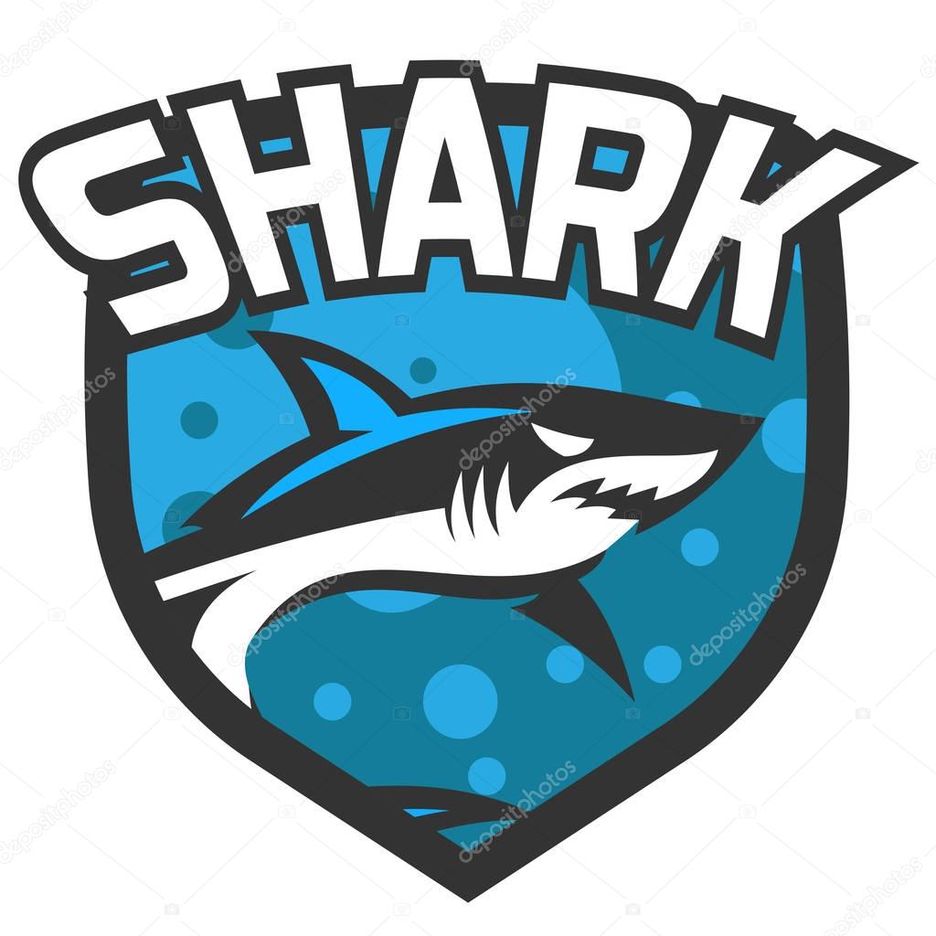 Shark logo template. shark icons