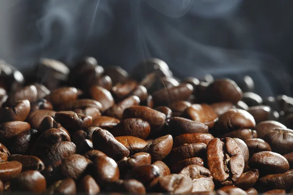 Hot roasted coffee beans — Stock Photo, Image