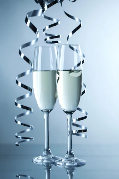 Deux verres à champagne — Photo