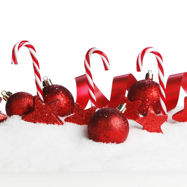 Decoración de Navidad en la nieve — Foto de Stock