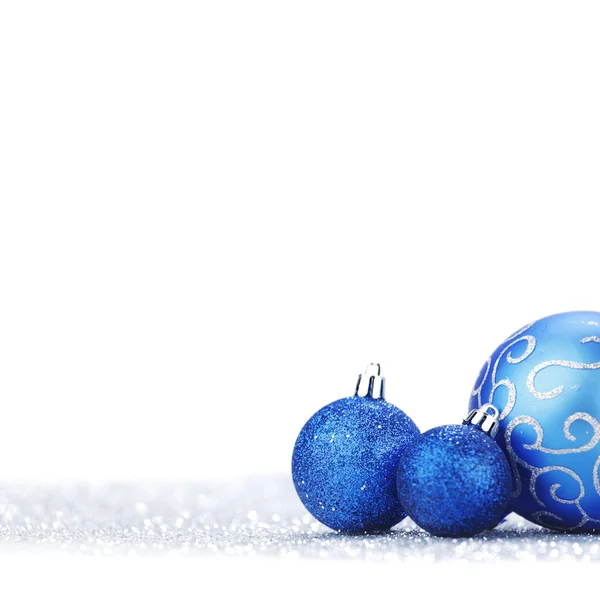 Glitter bolas de Navidad — Foto de Stock