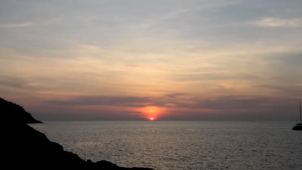 Tramonto sul mare — Video Stock