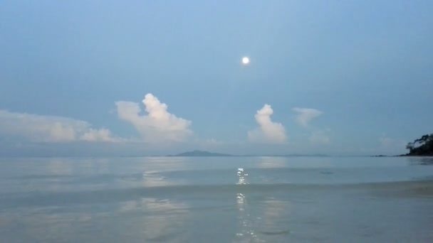 Evening tropical sea — Stock Video