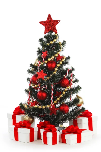 Decorated Christmas tree — Stock Photo, Image