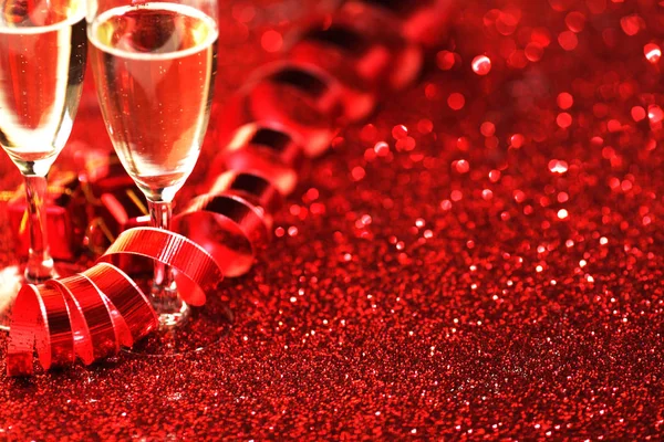 День святого Валентина шампанское — стоковое фото