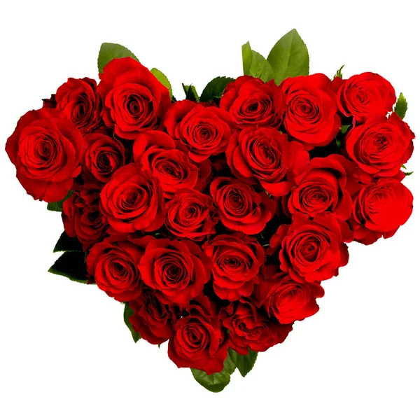 Róże w kształcie serca — Zdjęcie stockowe