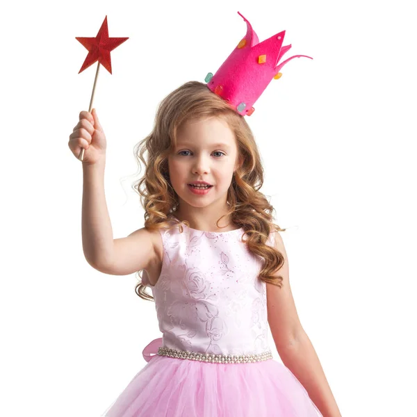 Little fairy with magic wand — Stock Photo, Image