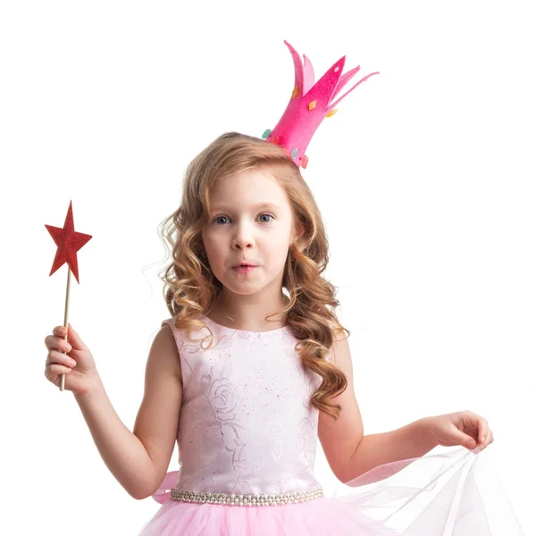 Little fairy met toverstaf — Stockfoto