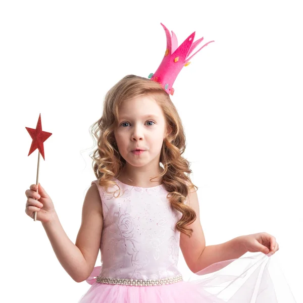 Little fairy with magic wand — Stock Photo, Image