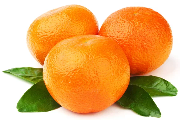 Tangerines isolated on white — Stock Photo, Image