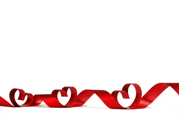 Ribbon hearts frame — Stock Photo, Image