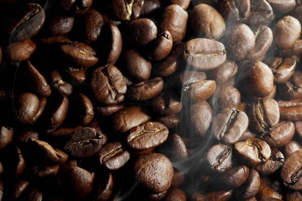 Hot roasted coffee beans — Stock Photo, Image