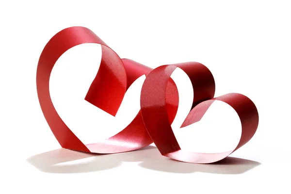 Two linked hearts — Stock Photo, Image