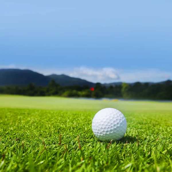 Pelota de golf en curso —  Fotos de Stock