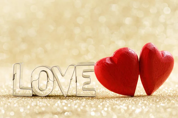 Fa szív és szó szerelem — Stock Fotó