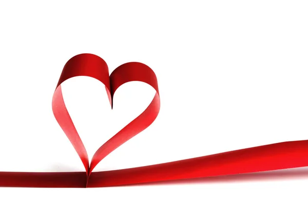 Heart shaped ribbon — Stock Photo, Image