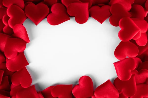 Valentijnsdag harten frame — Stockfoto