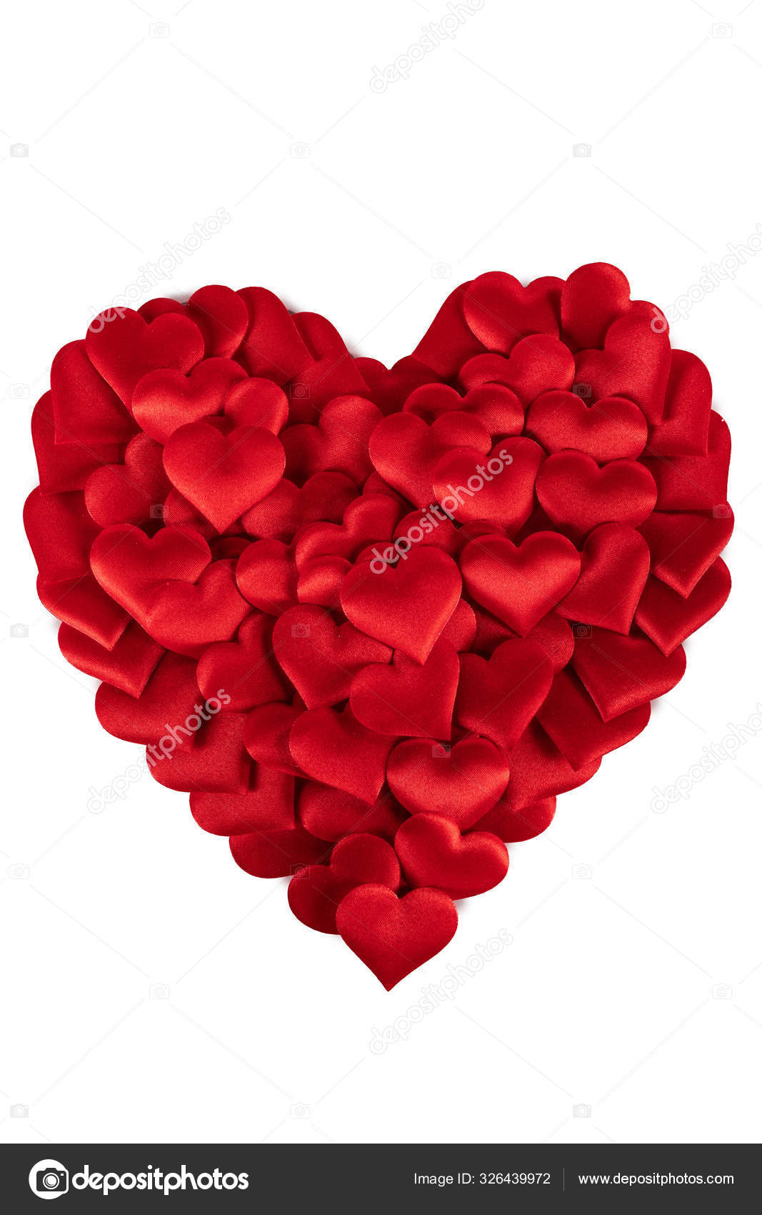 Hearts falling background - Valentine heart confetti for
