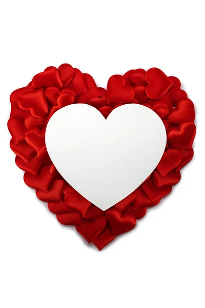 Dia dos Namorados corações e cartão — Fotografia de Stock