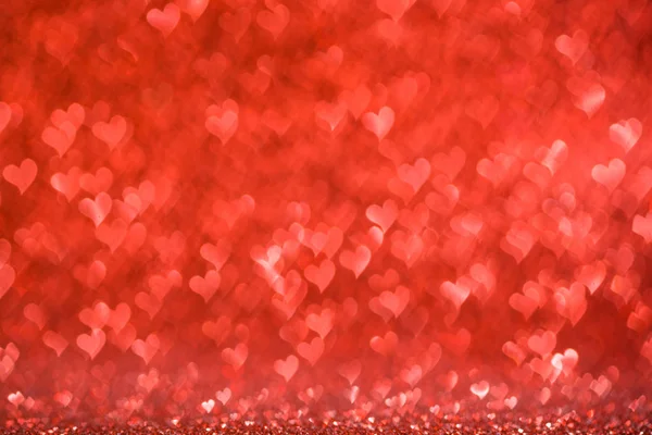 Shiny red heart lights background — ストック写真