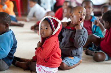 Kırsal alanda Afrika okul