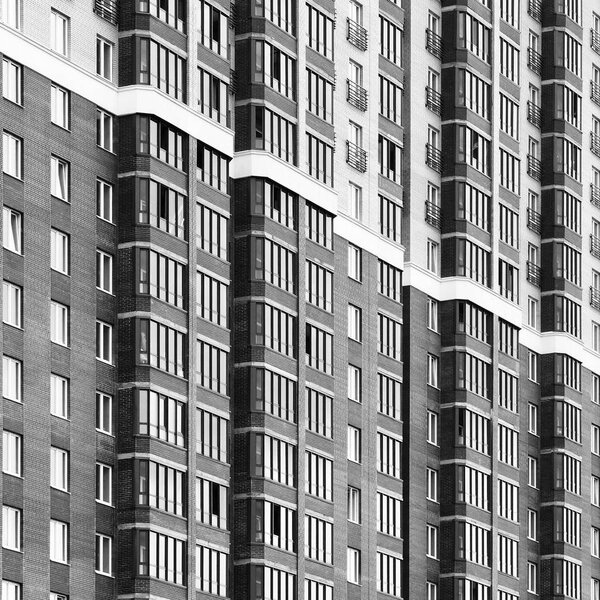 Close view on residental building