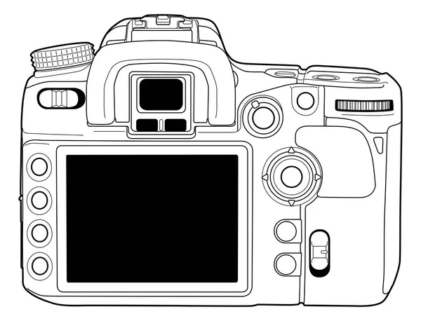 Foto camera vector tekenen — Stockvector