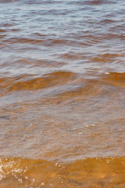 Dalga deniz kumsalda Üstten Görünüm