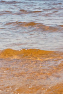Dalga deniz kumsalda Üstten Görünüm