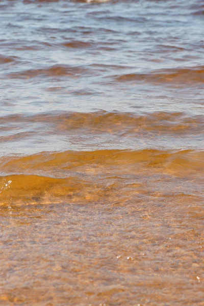 Dalga deniz kumsalda Üstten Görünüm