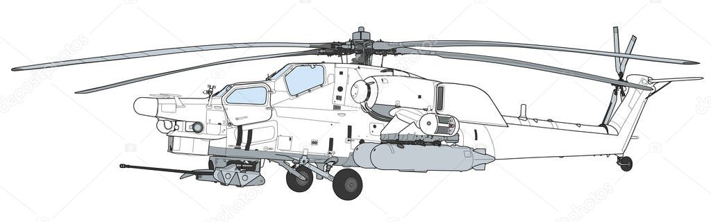 Mi 28 Havoc military attack combat helicopter