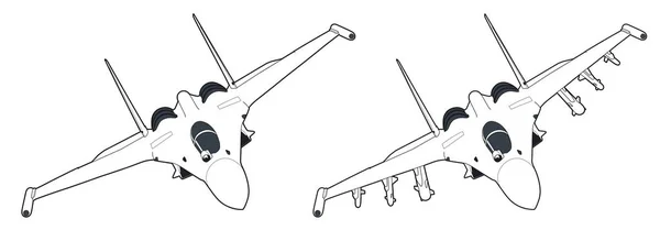 Реактивные истребители России . — стоковый вектор