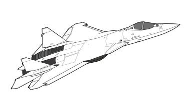 Modern Rus jet avcı uçağı.