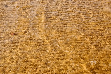 Dalga deniz kumsalda Üstten Görünüm