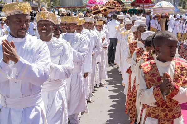 Célébrations du Timket 2016 en Ethiopie - Medehane Alem Tabot — Photo