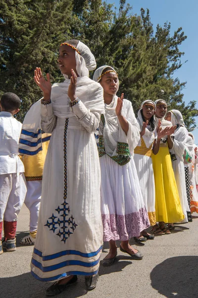 2016 Timket vieringen in Ethiopië - Medehane Alem Tabot — Stockfoto