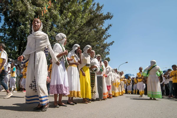 Zeitplanfeiern 2016 in Äthiopien - medehane alem tabot — Stockfoto