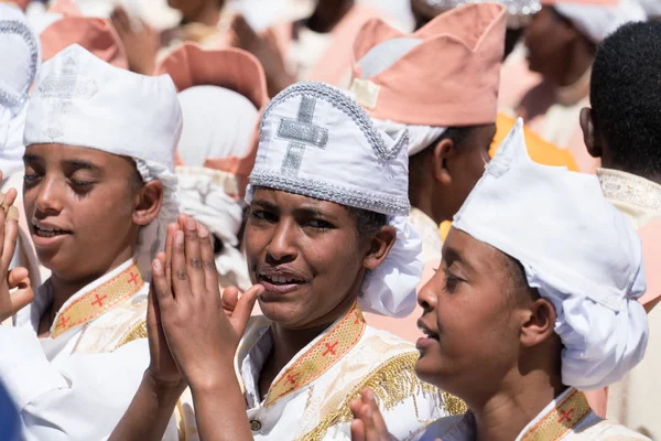 在埃塞俄比亚-Medehane 阿莱姆 Tabot 2016 Timket 庆祝活动 — 图库照片