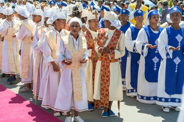 2016 Celebrações da Timket na Etiópia - Medehane Alem Tabot — Fotografia de Stock