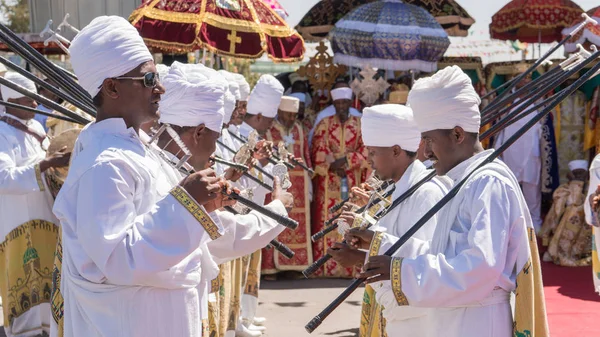 Célébrations du Timket 2016 en Ethiopie - Medehane Alem Tabot Photos De Stock Libres De Droits