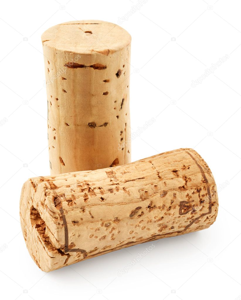 wooden wine corks